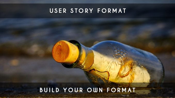 user story format